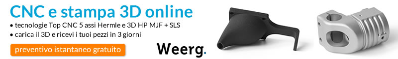  Weerg - Preventivo istantaneo gratuito - CNC e stampa 3D 